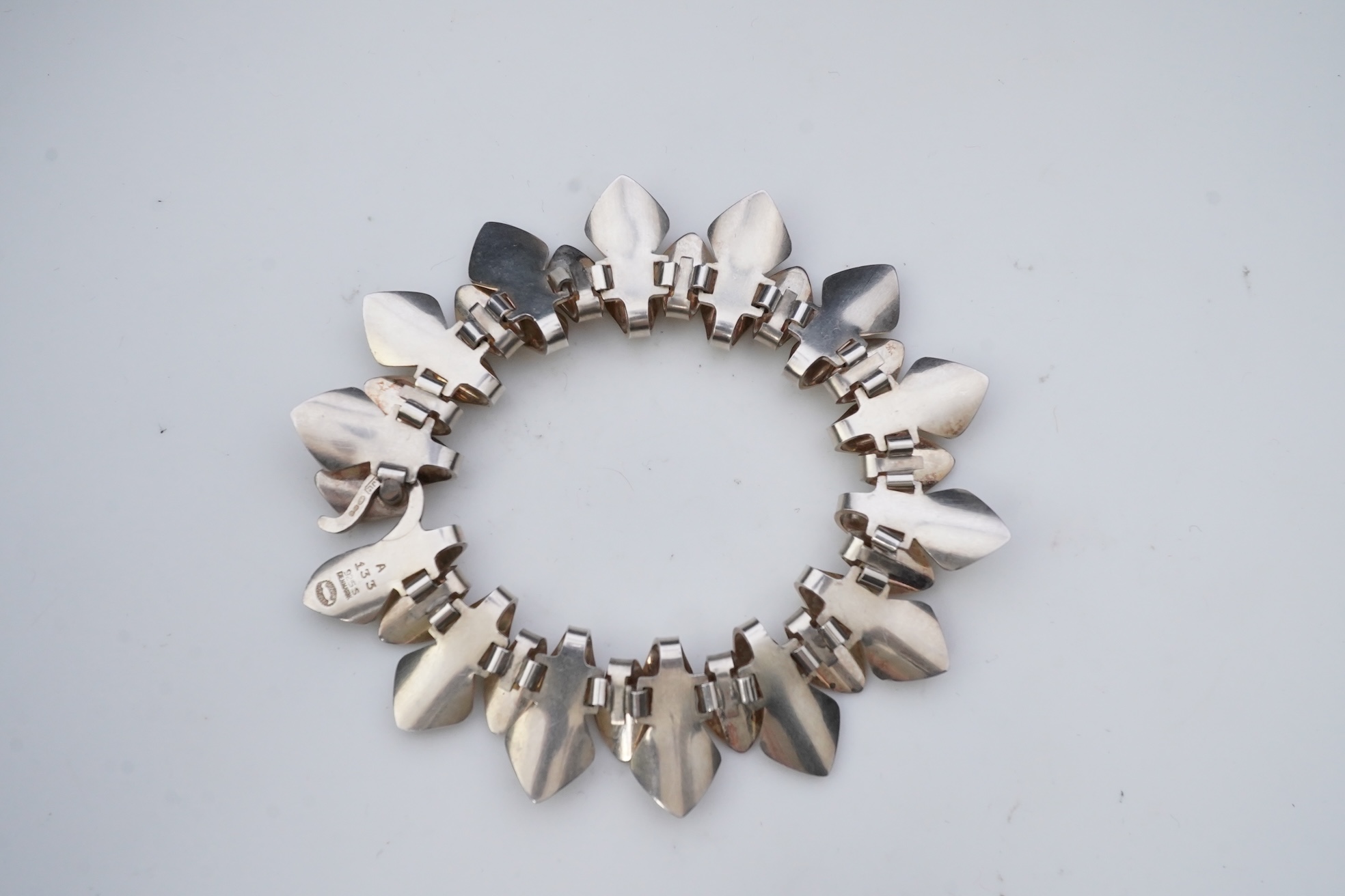 Tuk Fisher for Georg Jensen, a silver bracelet, Denmark, circa 1977